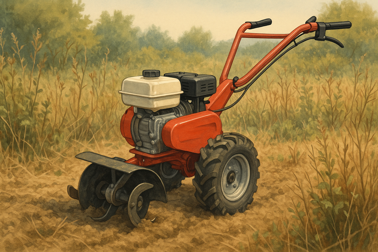 Motoculteur thermique : puissance et rendement sur grandes surfaces