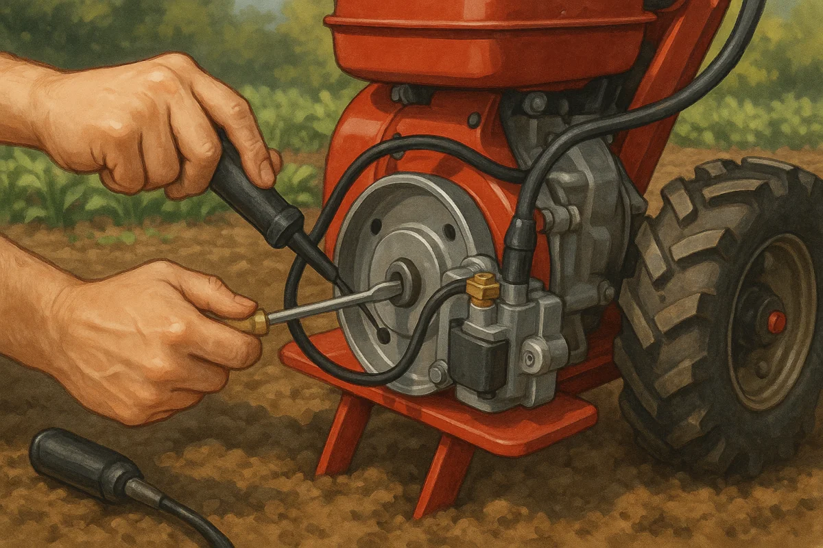 Caler l’allumage d’un motoculteur : étapes et réglages