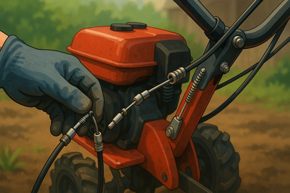 Changer le câble d’embrayage d’un motoculteur : tutoriel simple