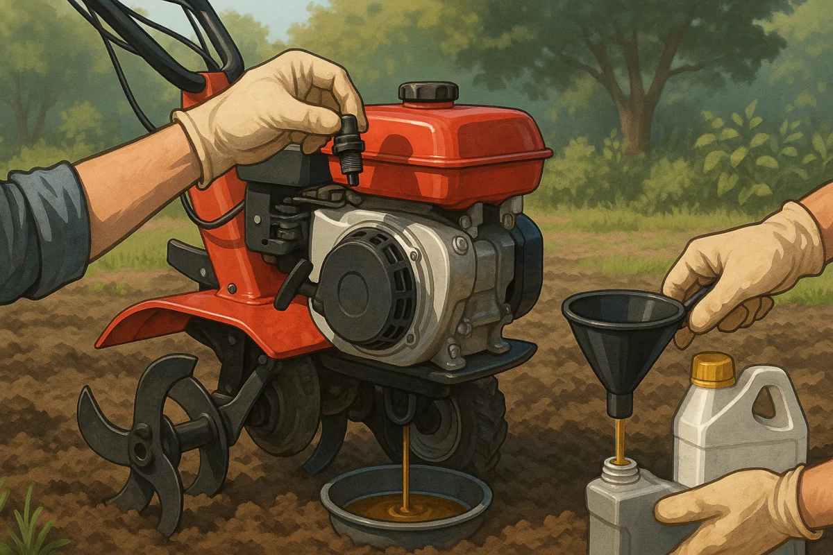 Tout sur l’entretien moteur d’un motoculteur : étapes clés