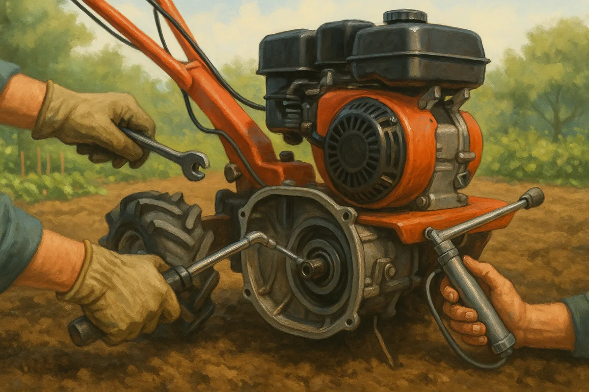 Entretien transmission motoculteur & motobineuse : que faire ?