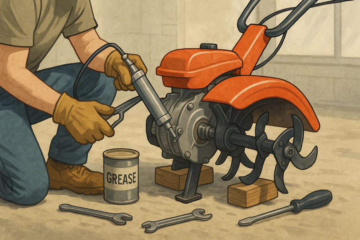 Graissage transmission motobineuse ou motoculteur : mode d’emploi