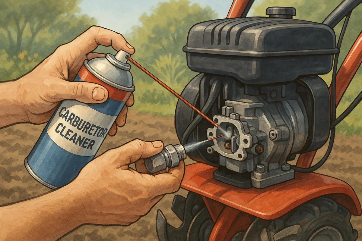 Nettoyage carburateur motobineuse ou motoculteur : comment faire ?